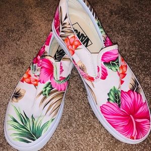 Hawaiian print Vans
